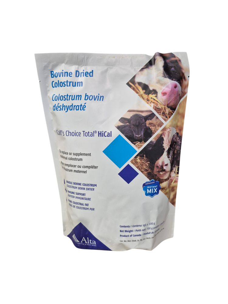 Calf's Choice Total HiCal - 100IgG Colostrum - 700g Bag (14/Case)