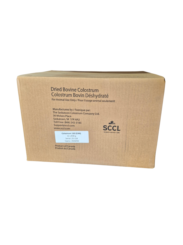 Bovine Dried Colostrum - 150IgG - 830g Bag (12/Case)