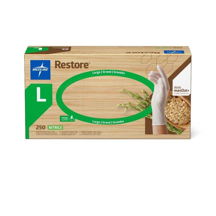Restore Oatmeal Nitrile Gloves (10/Case)