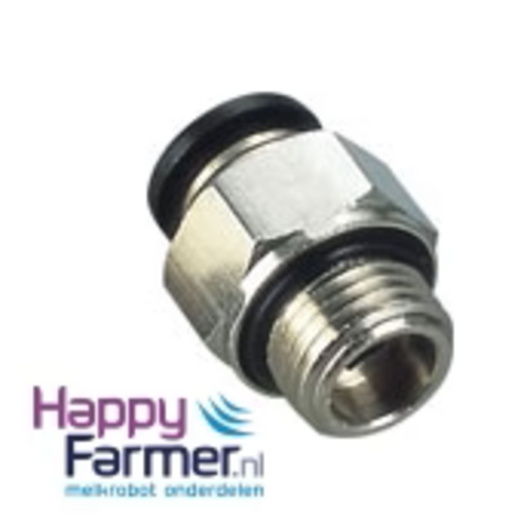 Straight Male Threaded Coupling With O-ring 6 mm push-in X