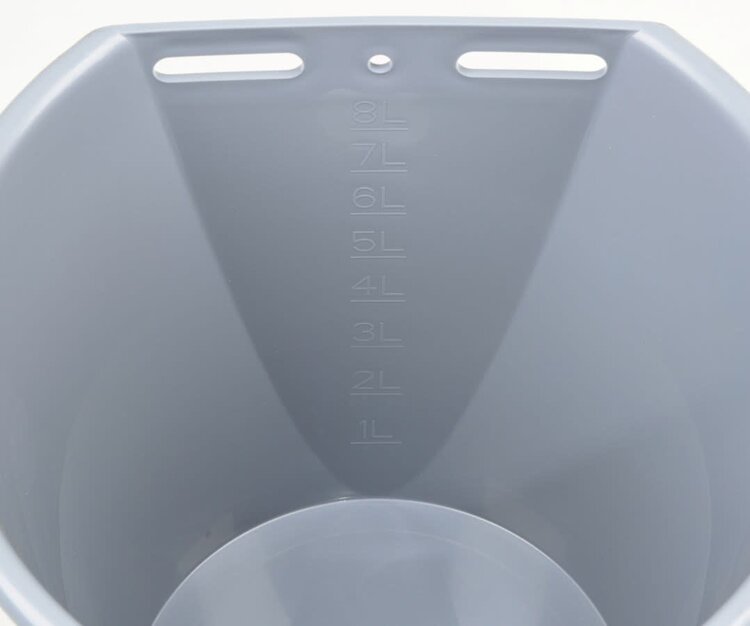 Kerbl Calf Feeding Bucket Grey w/Nipple