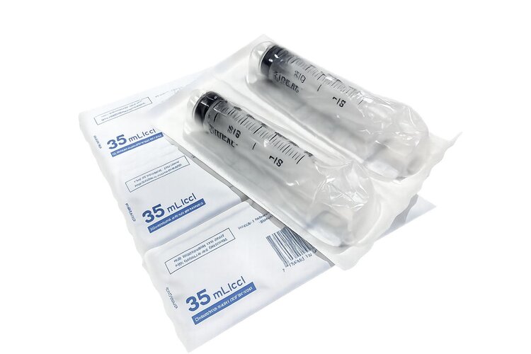 Ideal Instruments (Neogen) Disposable Luer Lock Syringe - 35cc - Single (50/box)
