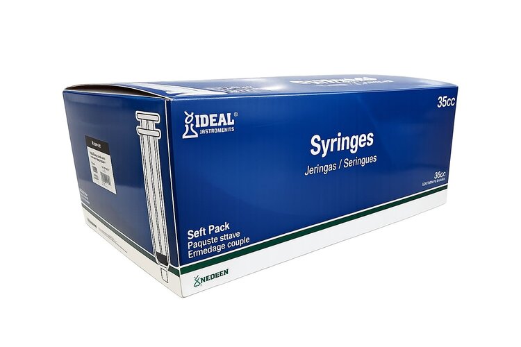 Ideal Instruments (Neogen) Disposable Luer Lock Syringe - 35cc - Single (50/box)