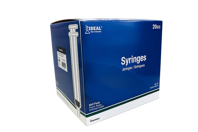 Ideal Instruments (Neogen) Disposable Luer Lock Syringe - 20cc - 50/box