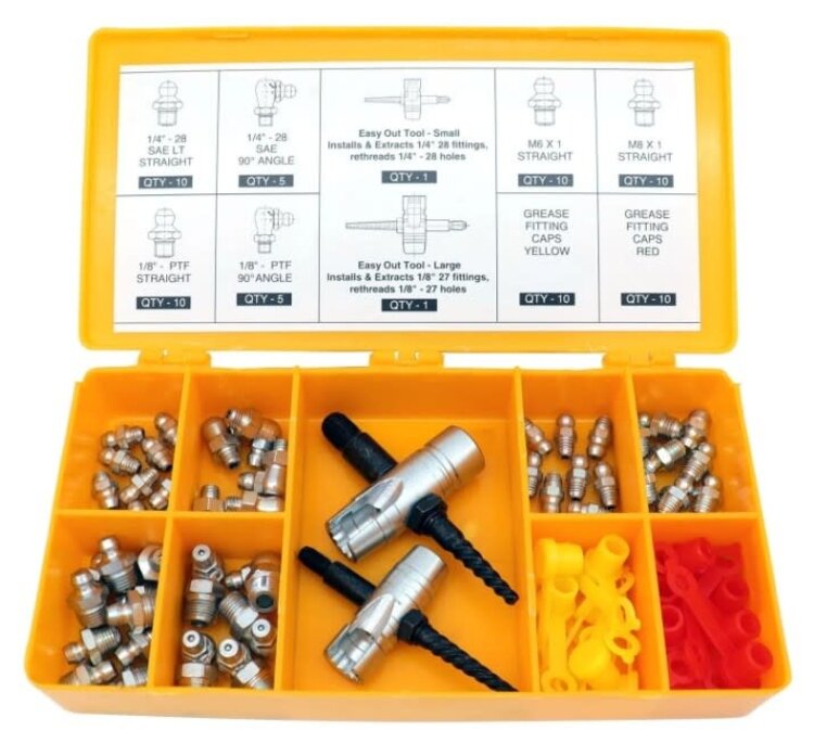 LockNlube Complete Grease Fitting Replacement Kit