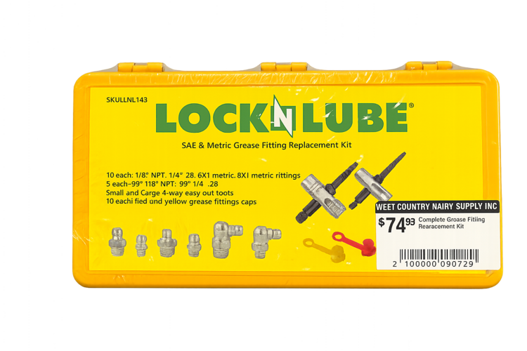 LockNlube Complete Grease Fitting Replacement Kit