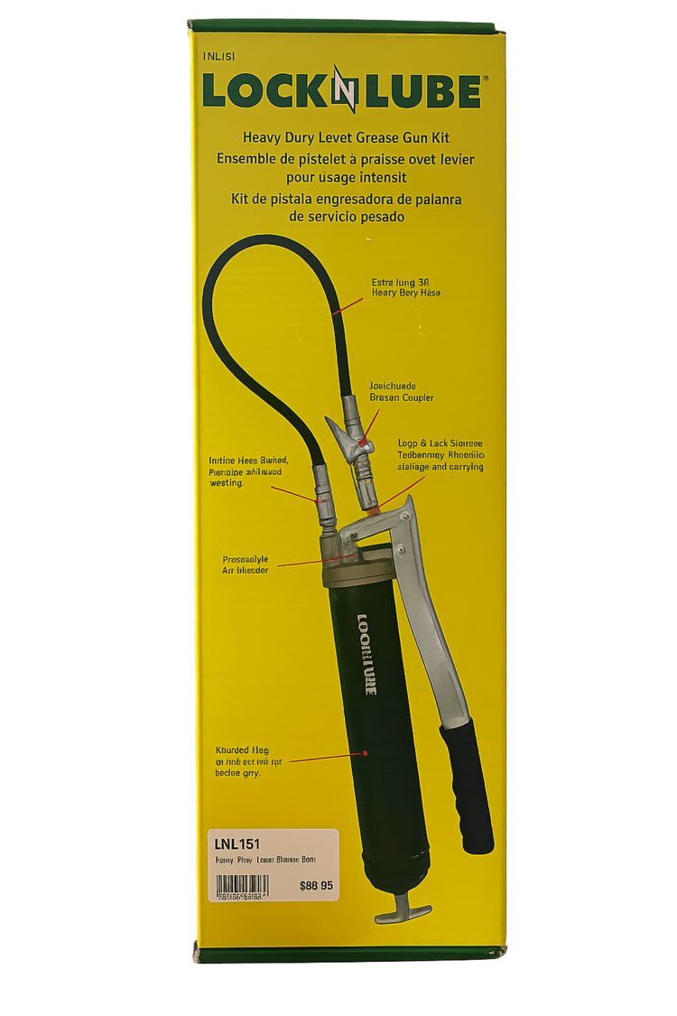 LockNlube Heavy Duty Lever Grease Gun