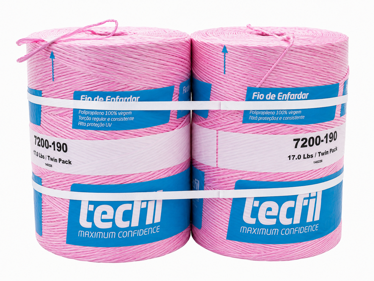Twine - 7200/190 - Small Square - Pink (2/pk)(40-2pk/skid)