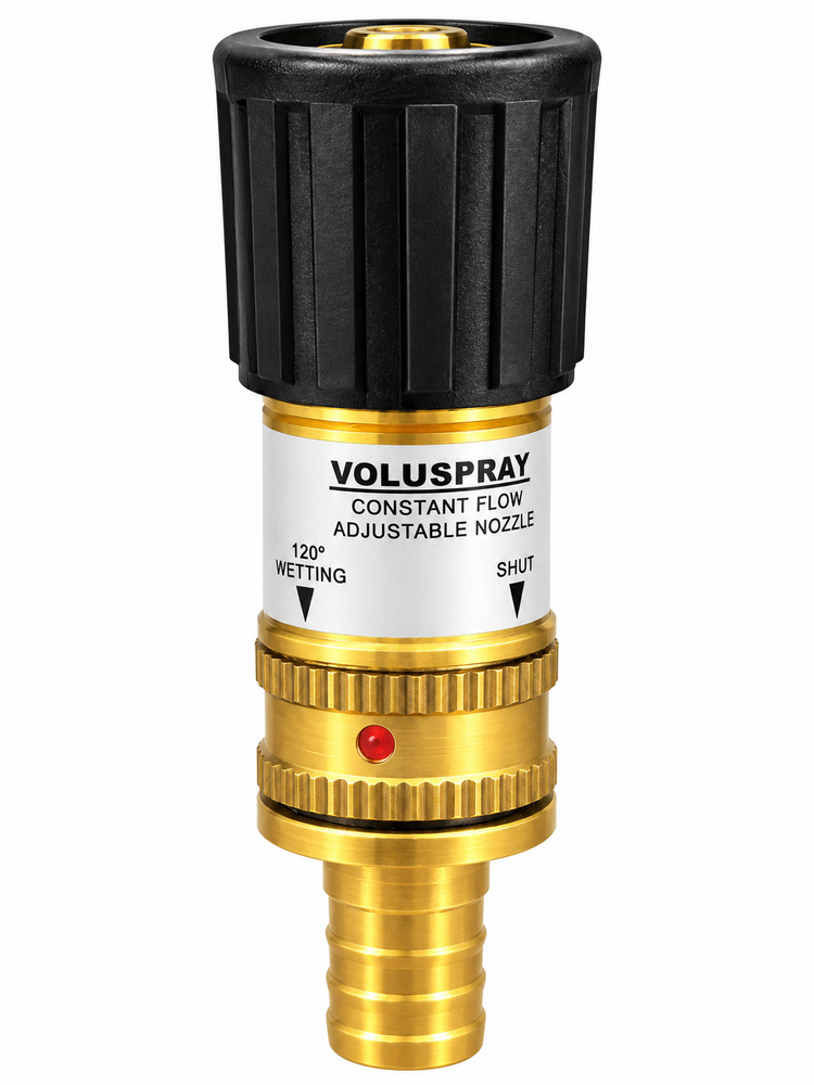 Voluspray Nozzle w/ 1" Brass Barbed Hose Fitting