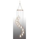 Spiral Tunes Teardrop Ring With Teardrop Crystals Chime (wall A behind chimes)