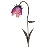 Regal Art & Gift Solar Windflower Stake - Pink