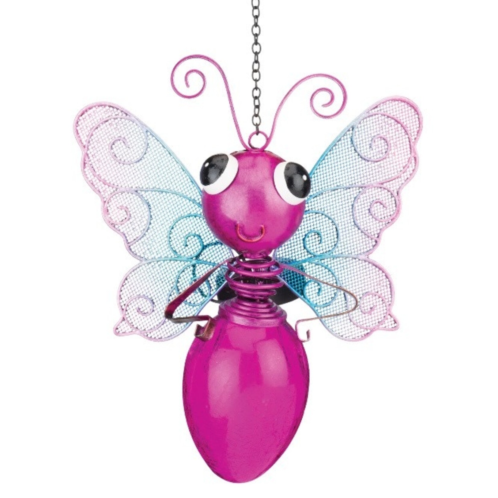 Regal Art & Gift Solar Dragonfly Lantern Pink