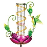 Regal Art & Gift Rain Gauge Solar Stake Hummingbird