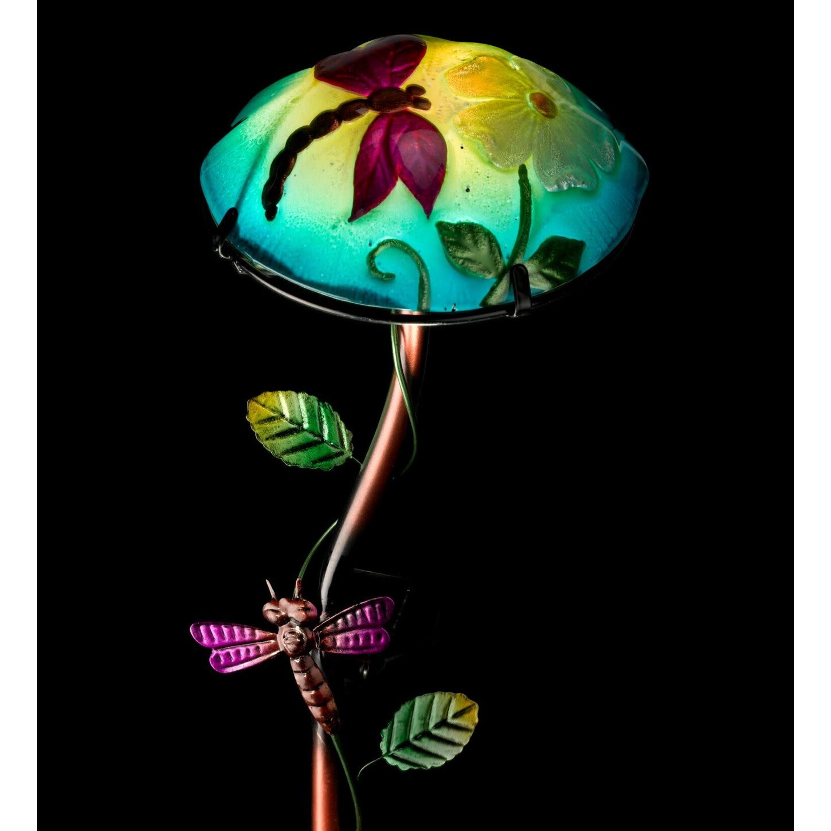 Regal Art & Gift Solar Mushroom Stake  Dragonfly