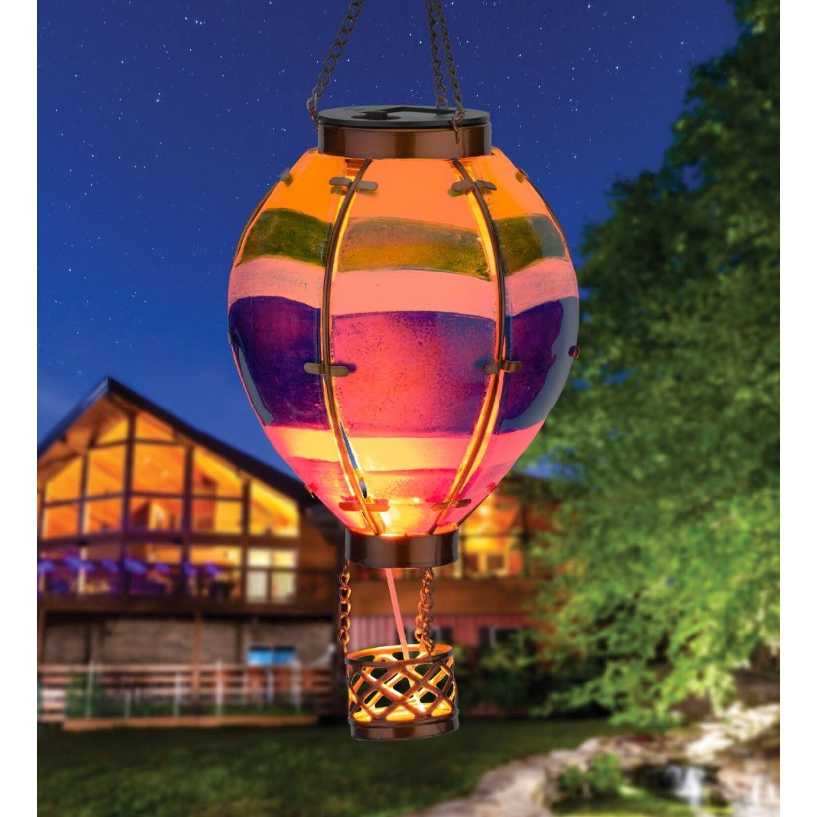 Regal Art & Gift Hot Air Balloon Solar Lantern Small