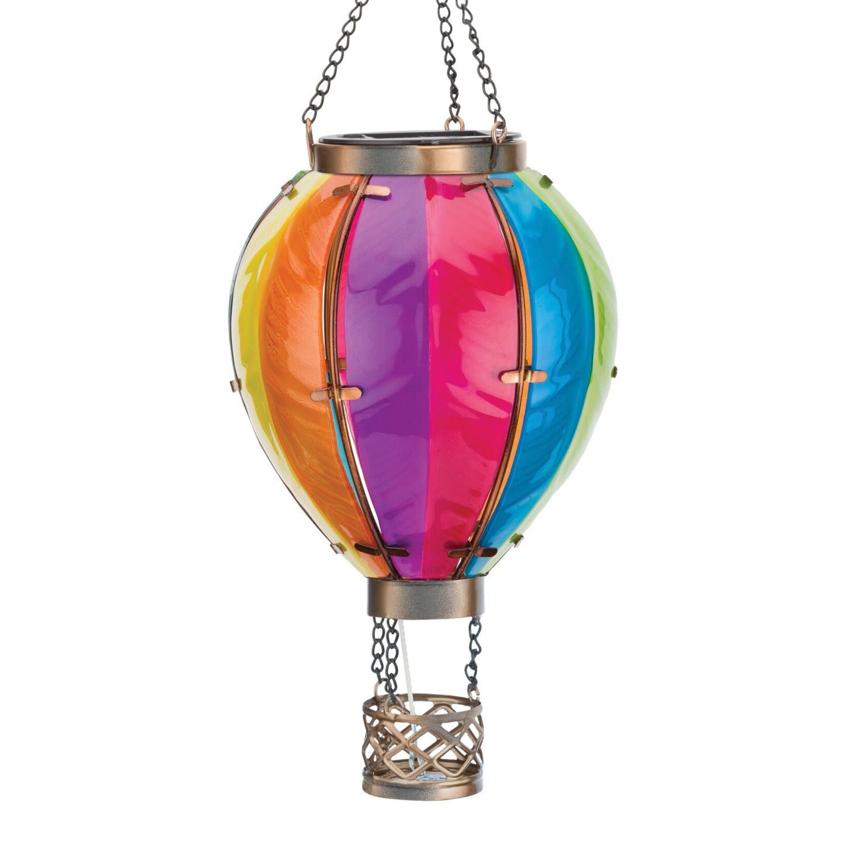 Regal Art & Gift Solar Hot Air Balloon - Rainbow