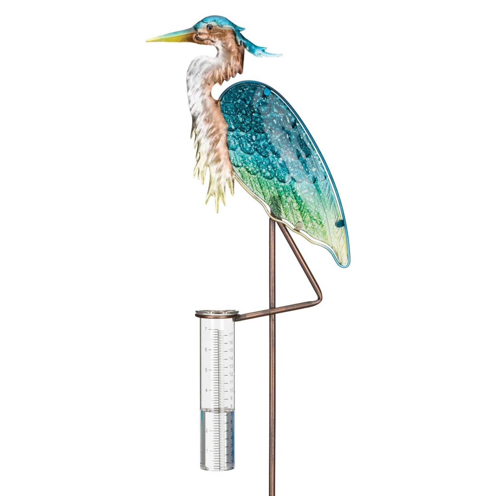 Regal Art & Gift Rain Gauge Garden Stake -  Heron