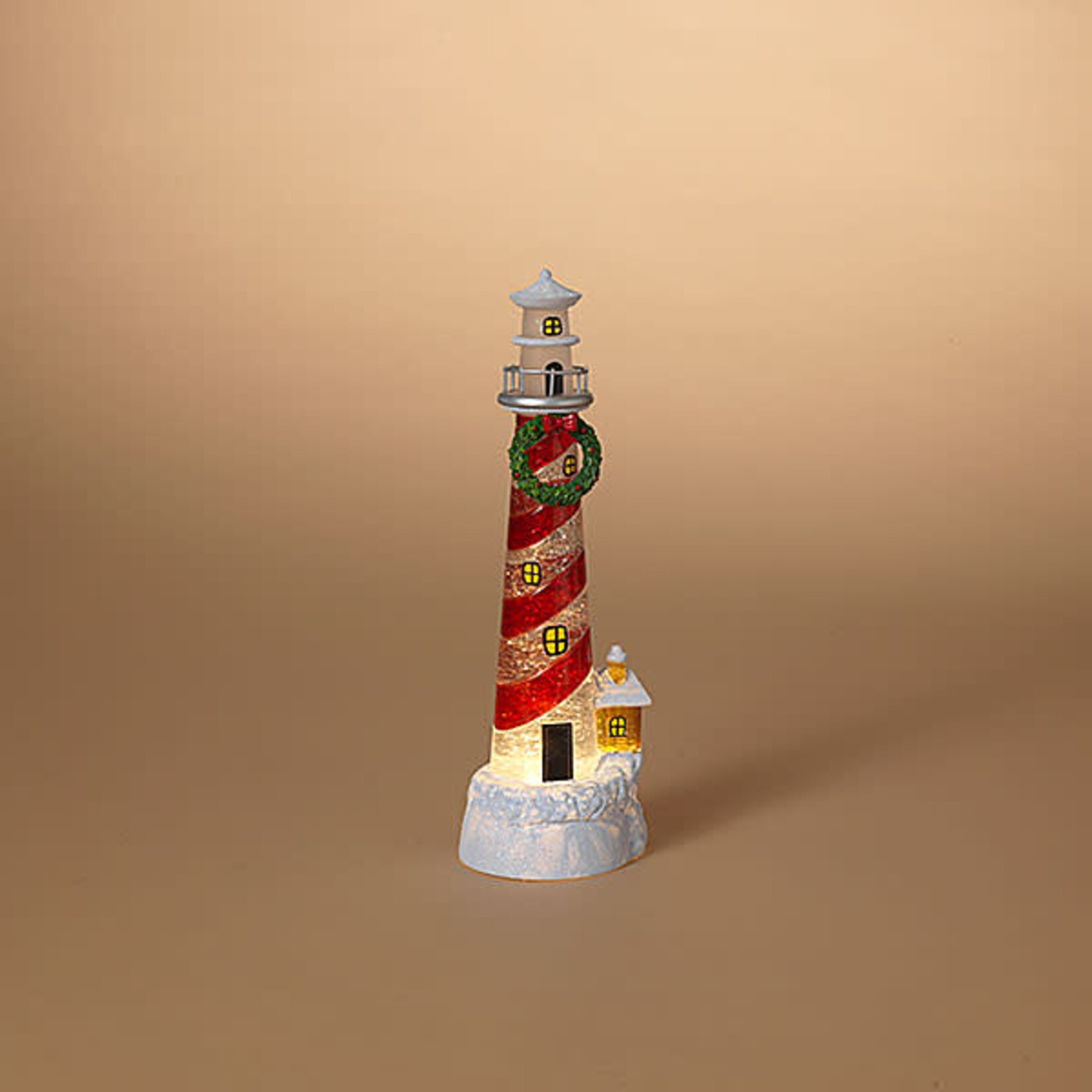 Lighted Spinning Water Lighthouse