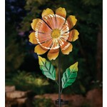 Regal Art & Gift Flower Burst Solar Stake - Orange