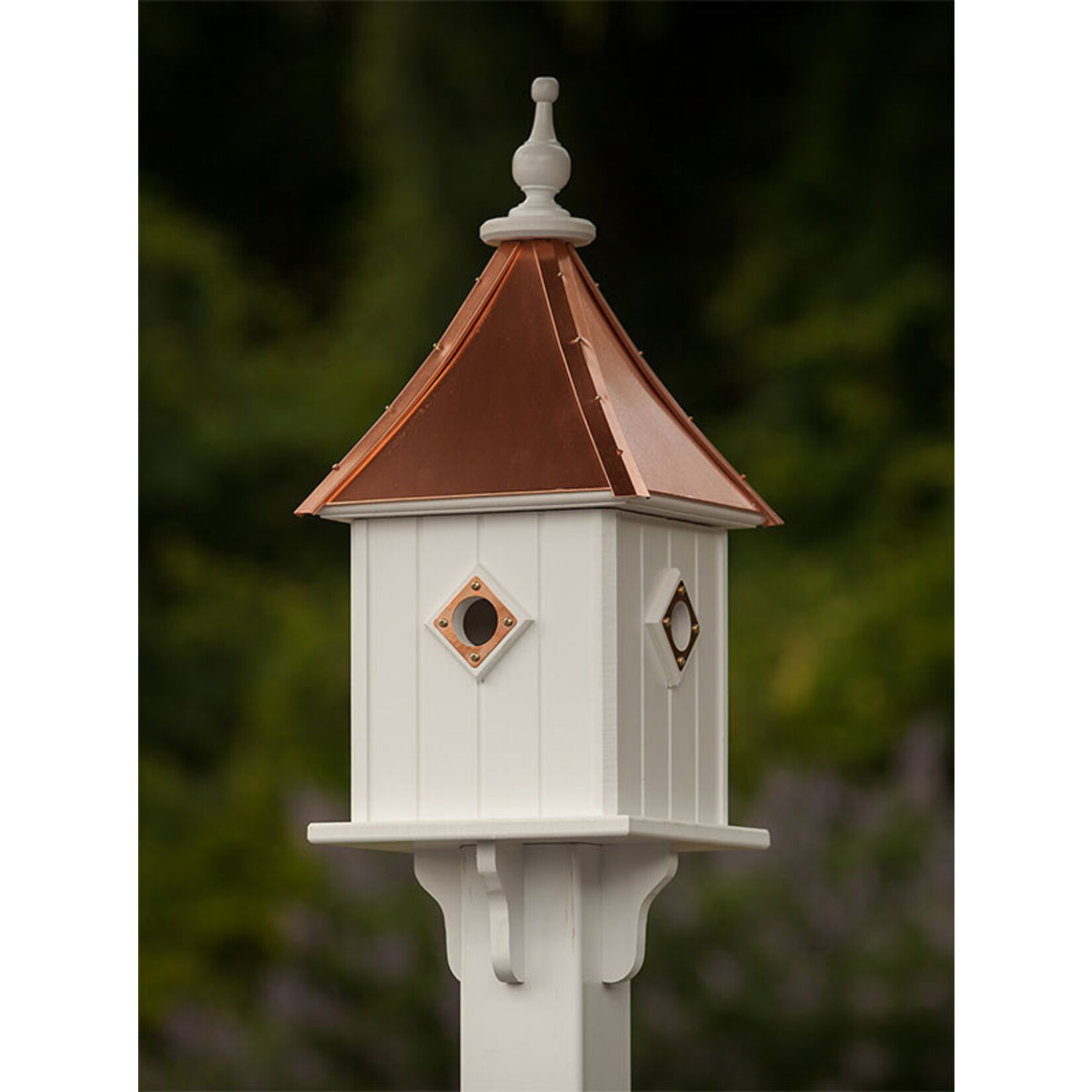 Fancy Home Products 10" Bluebird House – 4 Copper Perches