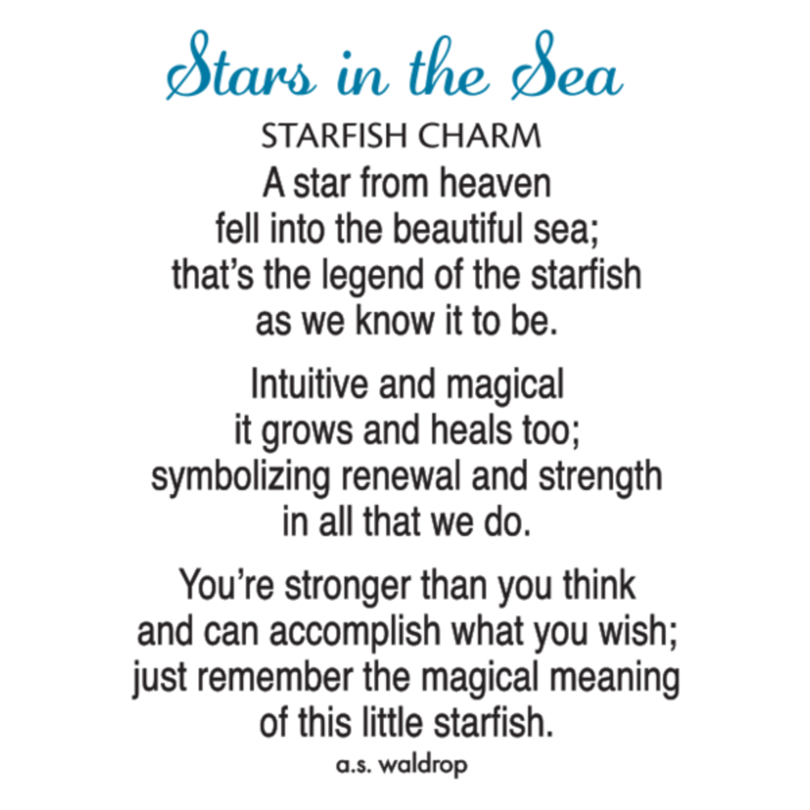 Stars in the Sea Charm