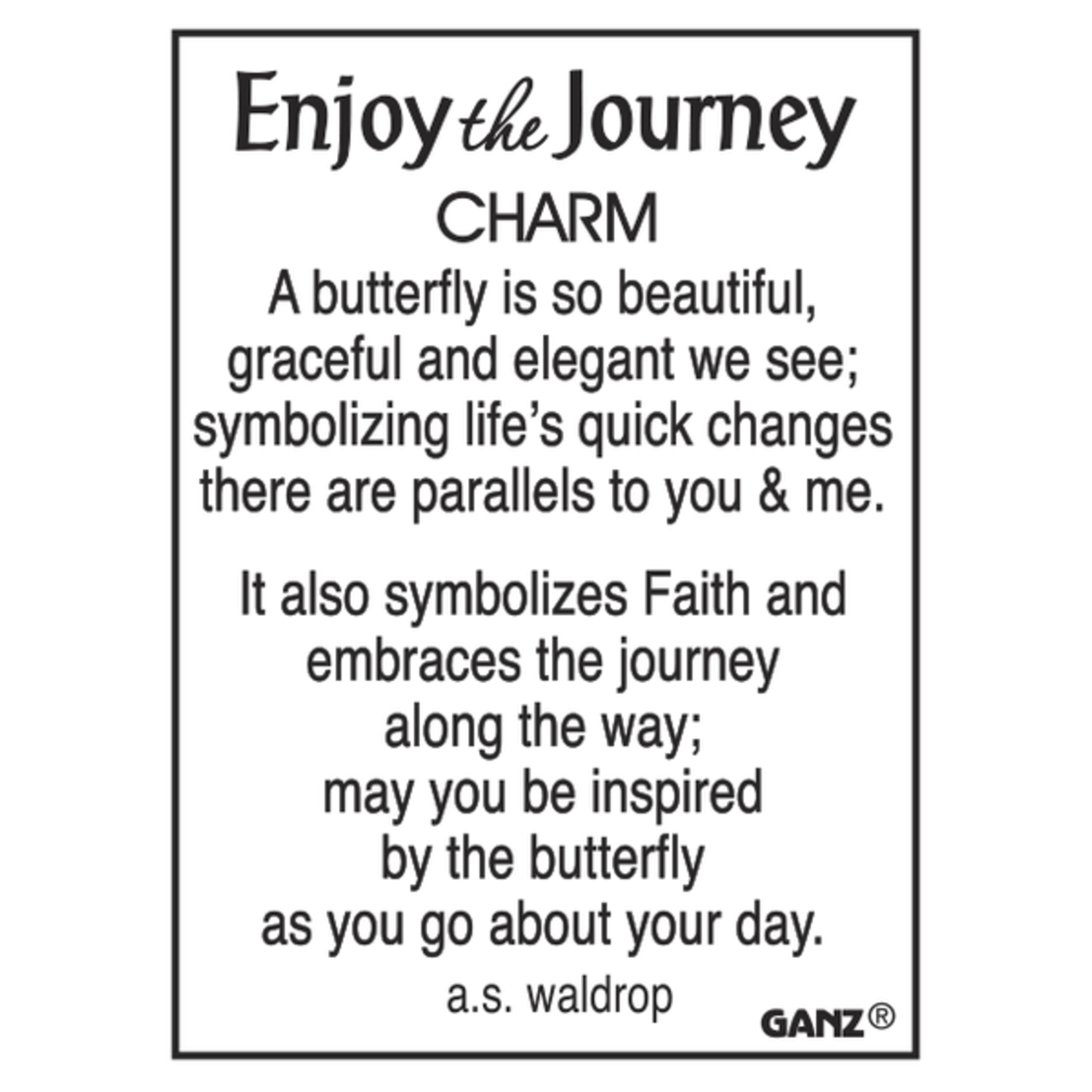 Enjoy the Journey Charm