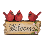 Cardinal - Welcome Log Figurine