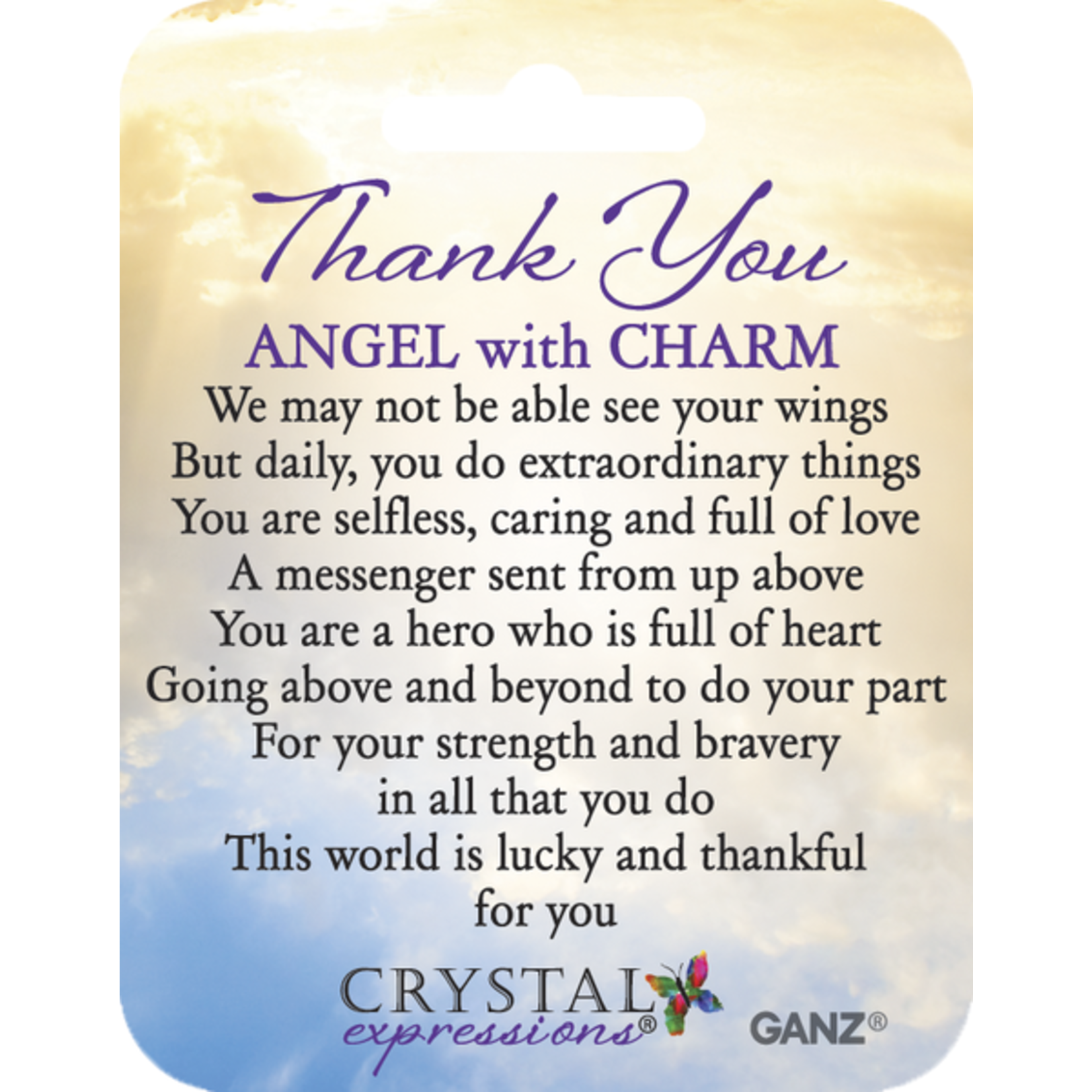 Thank You Angel w/ Charm