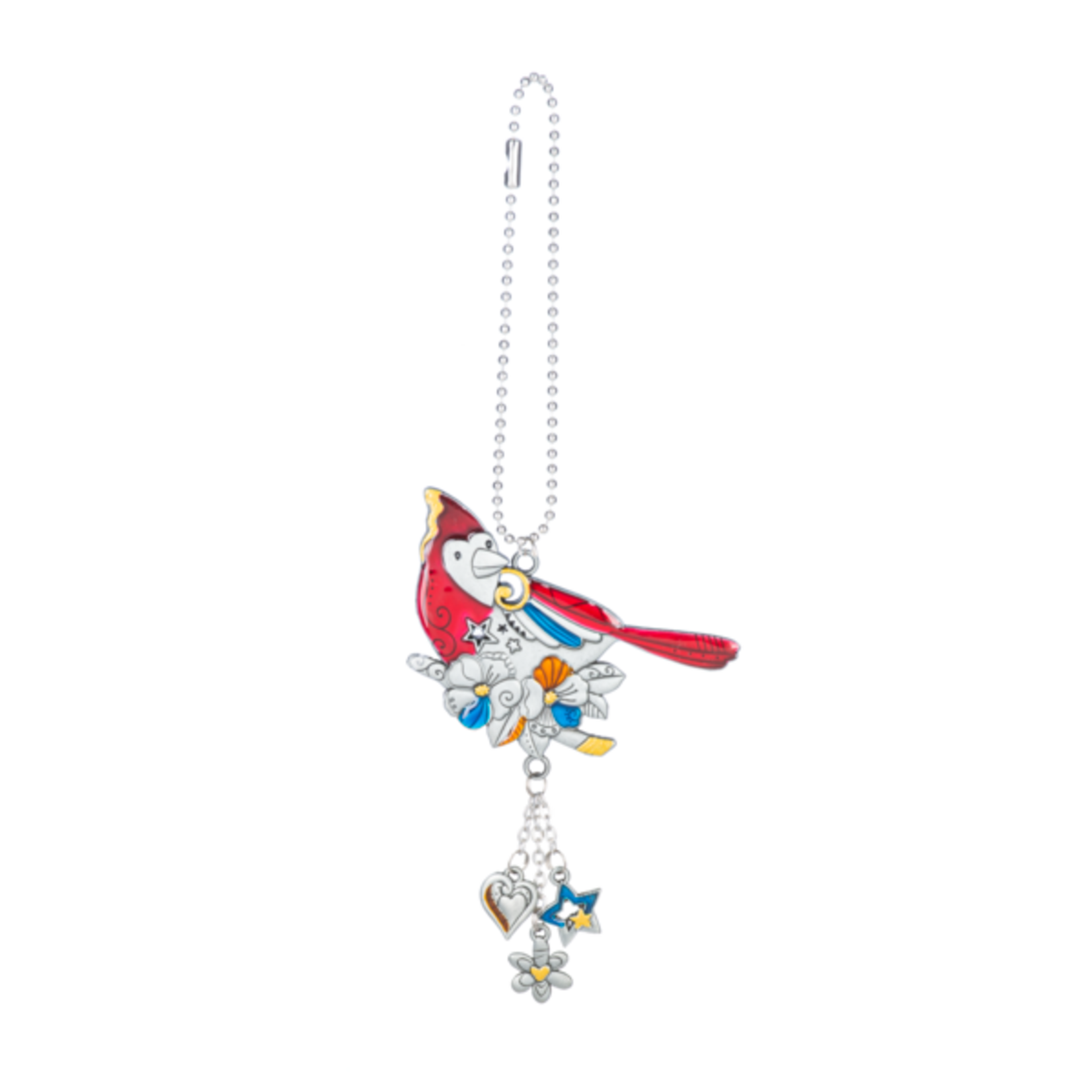 Color Art Cardinal Car Charm