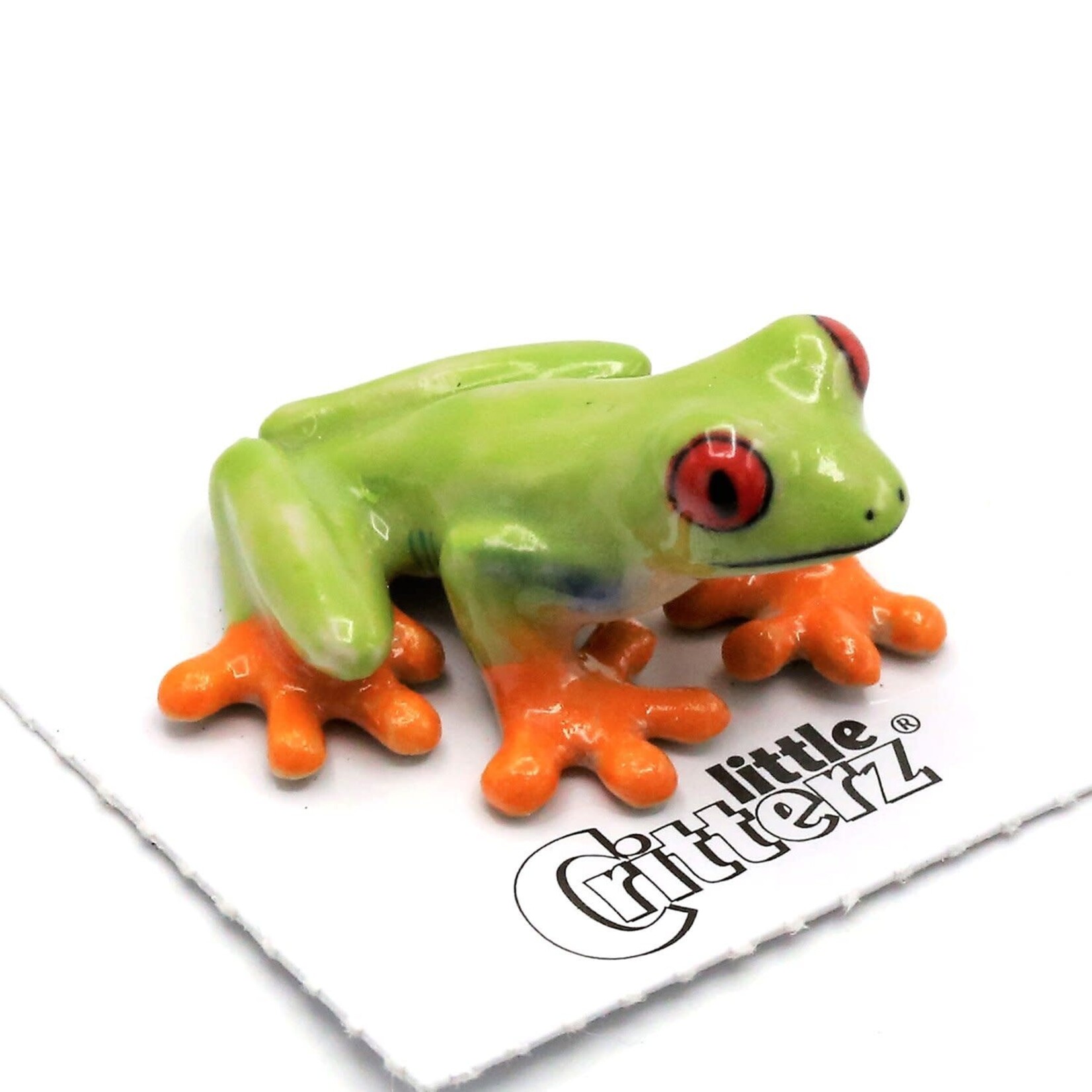 Little Critterz Red-Eyed Tree Frog Figurine