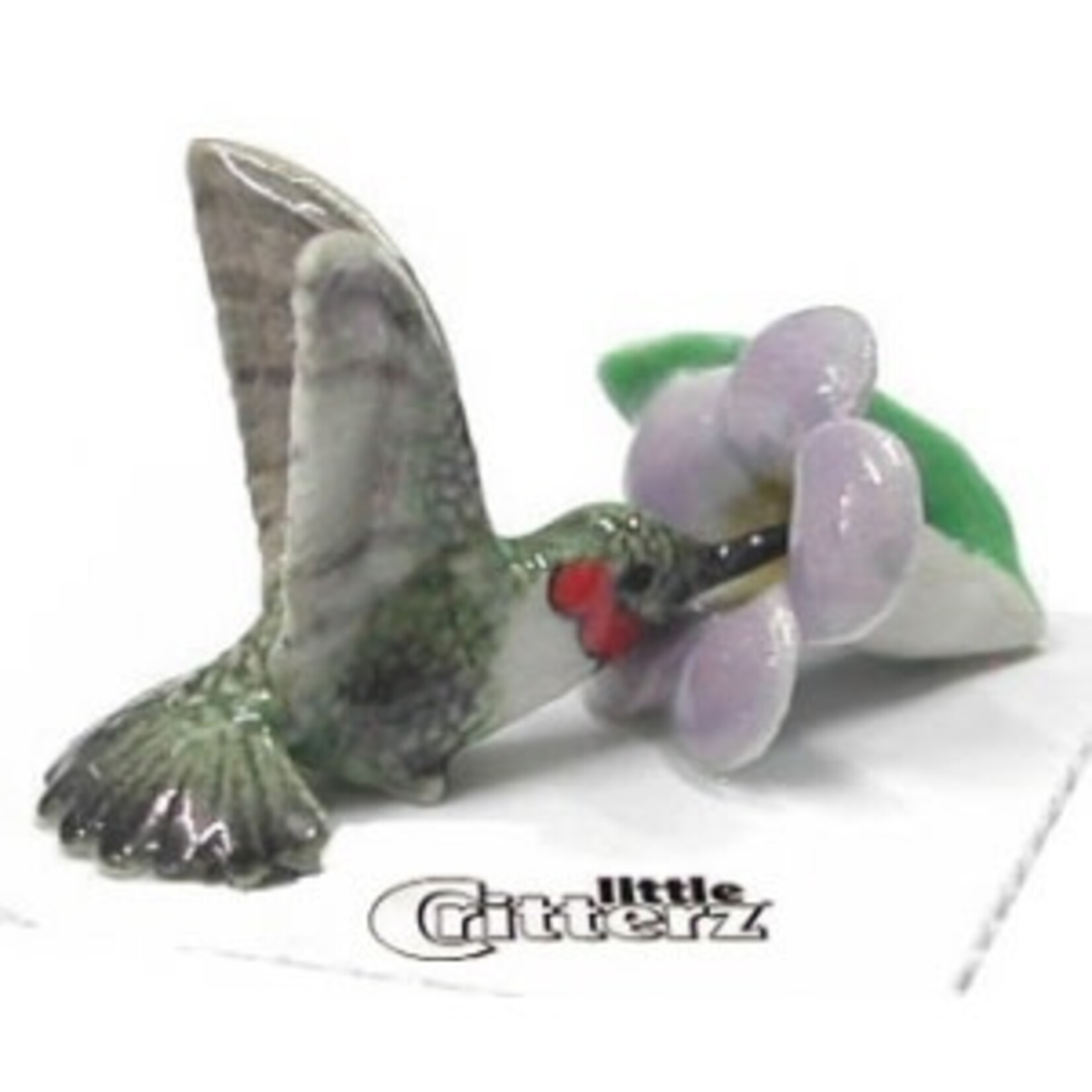 Little Critterz Ruby Hummingbird On Flower (blk pantry)
