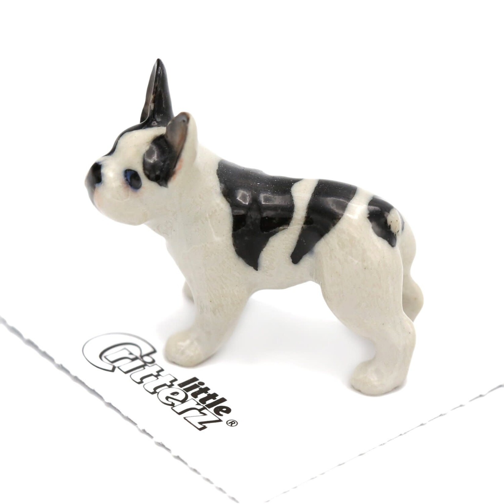 Little Critterz Dog Figurine - French Bulldog