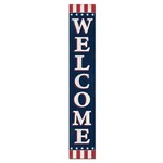 Patriotic Welcome Porch Board