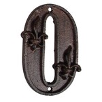 Cast Iron House Number - 0 (Zero)