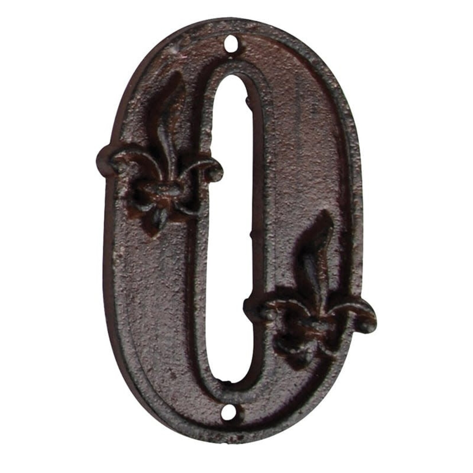 Cast Iron House Number - 0 (Zero)