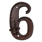Cast Iron House Number 6 ( G 9 )