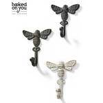 Bee Cast Iron Wall Hook Brown