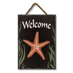 Starfish Welcome Slate Sign