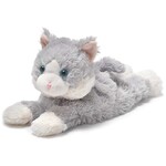 Warmies Laying Down Gray Cat 13"