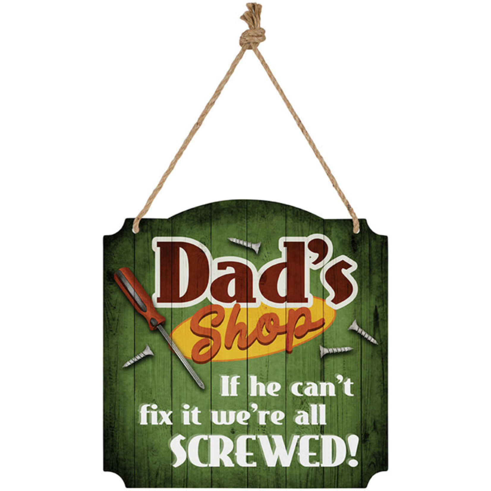 Dad's Shop Metal Wall Decor