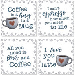 Coffee Love House Coasters