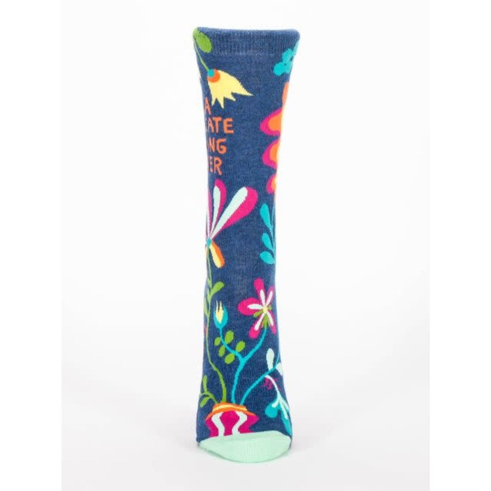 BlueQ DELICATE FUCKING FLOWER WOMEN'S CREW SOCKS