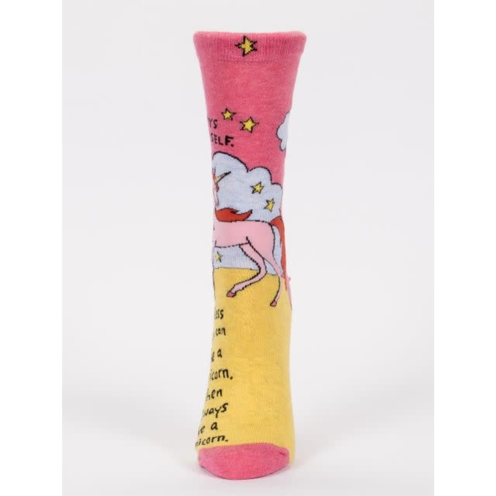BlueQ ALWAYS BE A UNICORN WOMEN'S CREW SOCKS