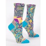 BlueQ LOVE MY ASSHOLE KIDS WOMEN'S CREW SOCKS