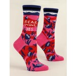 BlueQ DEAR WINE, YES. WOMEN'S CREW SOCKS