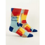 BlueQ Cool-Ass Grandpa Men's Crew Socks