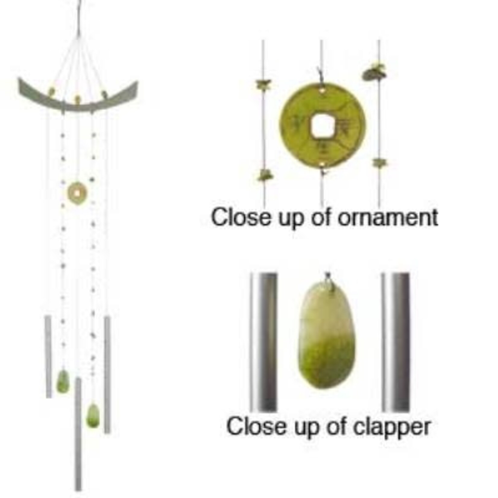 Woodstock Chimes Chi Energy Chime Jade  (A 7)