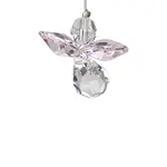 Woodstock Chimes October Guardian Angel - Rose Crystal