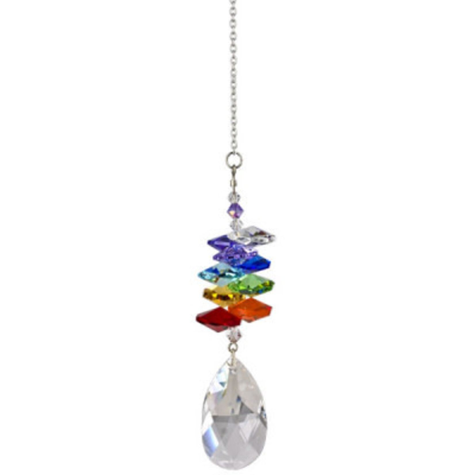 Woodstock Chimes Crystal Rainbow Cascade-Almond