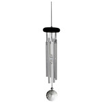 Woodstock Chimes Crystal Meditation Chime Silver     (A1)